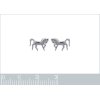 Boucles d'oreilles clous tiges chevaux de dressage 9 mm - Romy - argent 925