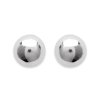 Boucles d'oreilles 2 mm clous tiges puces boules - Louise - argent massif 925