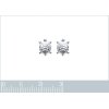 Boucles d'oreilles enfant clous puces tortues 8 mm - Mona - argent massif 925