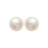 Boucles d'oreilles 6 mm puces clous - Stella - argent massif - imitation perle