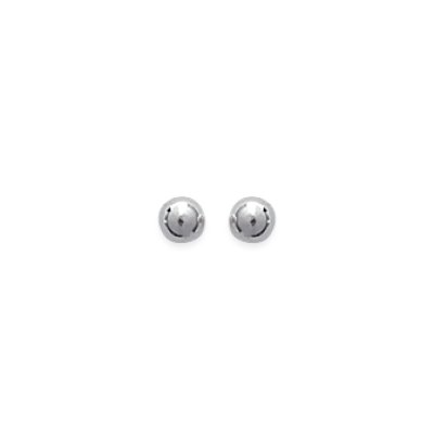 Boucles d'oreilles 3 mm boules puces clous - Salome - argent massif 925 rhodié