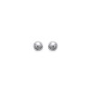 Boucles d'oreilles 3 mm boules puces clous - Salome - argent massif 925 rhodié