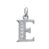 Pendentif argent massif 925 rhodié et oxyde de zirconium