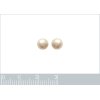 Boucles d'oreilles 8 mm puces clous - Eloïse - argent massif - imitation perle