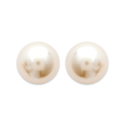 Boucles d'oreilles 5 mm puces clous - Jenna - argent  925 - imitation perles