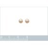 Boucles d'oreilles 5 mm puces clous - Jenna - argent  925 - imitation perles