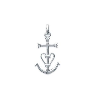 Pendentif argent massif 925 rhodié