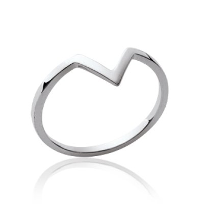 Bague argent massif 925 rhodié