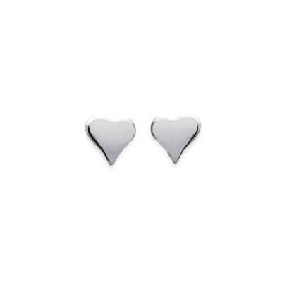 Boucles d'oreilles puces 5 mm tiges clous - Calie - argent massif 925/000 rhodié