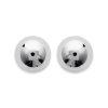 Boucles d'oreilles 4 mm clous tiges puces boules - Margot - argent massif 925