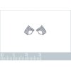 Boucles d'oreilles enfant puces 7 mm tête de cheval - Telma - argent 925 rhodié