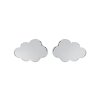 Boucles d'oreilles puces 5 mm nuage - Tracy - argent massif 925/000 rhodié