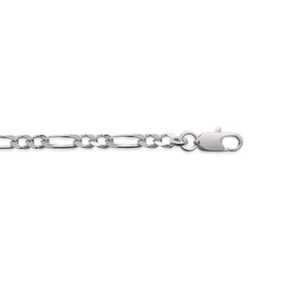 Bracelet argent massif 925 rhodié longueur 21 cm