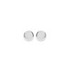 Boucles d'oreilles puces rondes 4 mm tiges - Leona - argent massif 925 rhodié