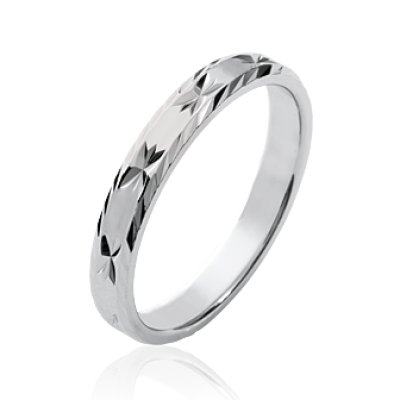 Bague argent massif 925 rhodié