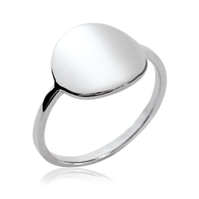 Bague argent massif 925 rhodié