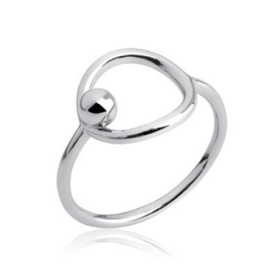 Bague argent massif 925 rhodié