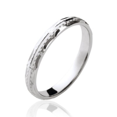 Bague argent massif 925 rhodié